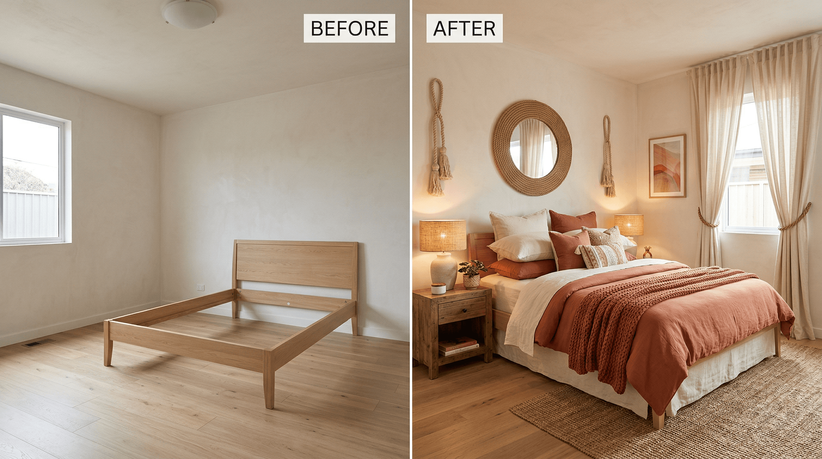Before and After — CasaComfort transformation